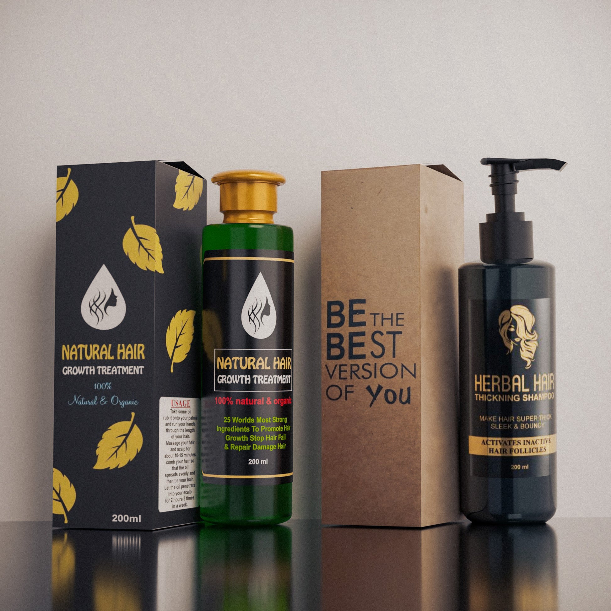 Hair Oil & Shampoo Image